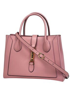 Gucci Jackie Tote 2-Way Shoulder Bag Leather Pink